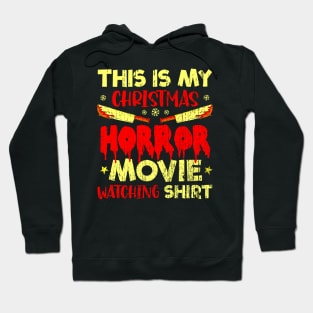 Funny Christmas Horror Movie Fan Funny Xmas Horror Movies Watching Hoodie